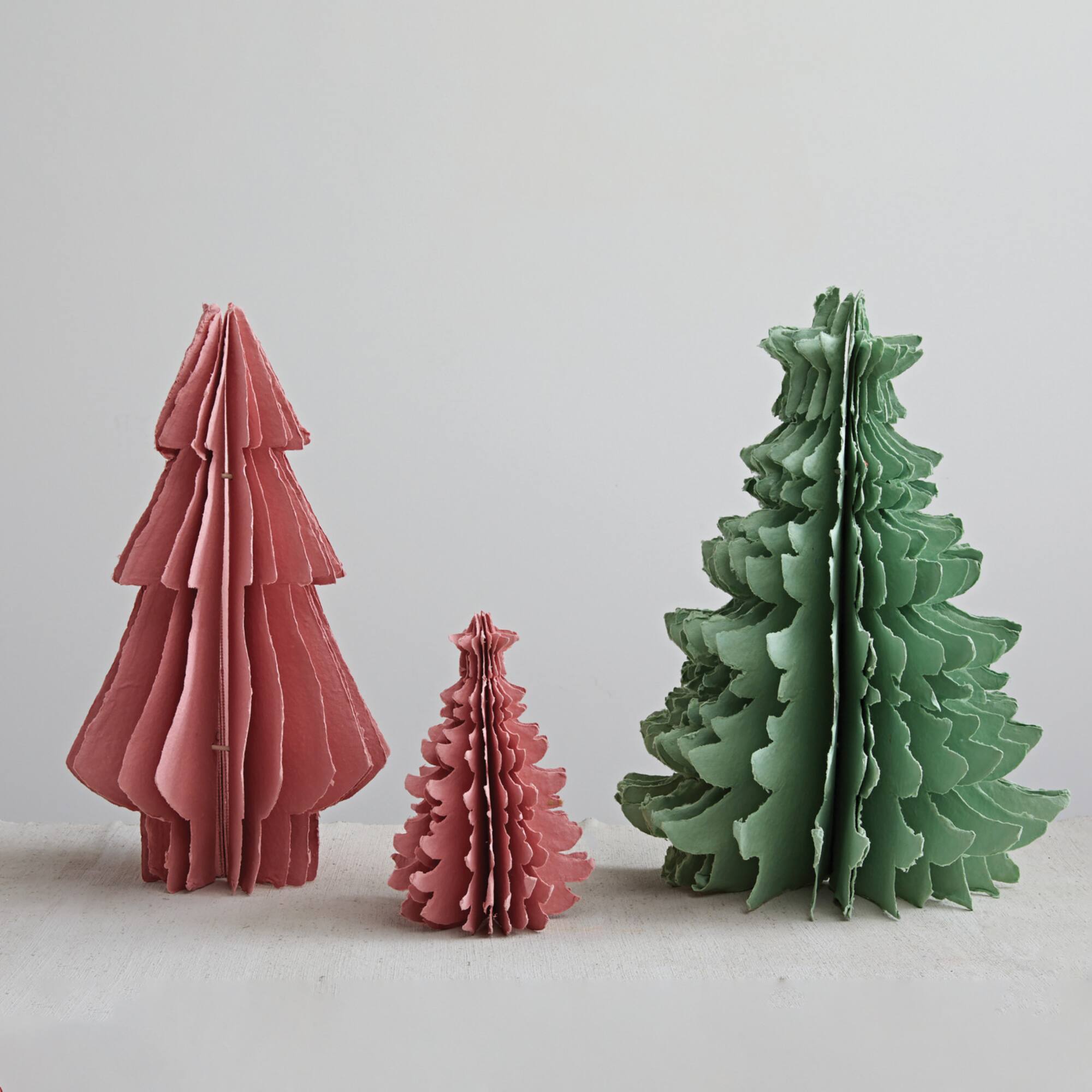 Hello Honey® 18" Mint Handmade Recycled Paper Folding Tree